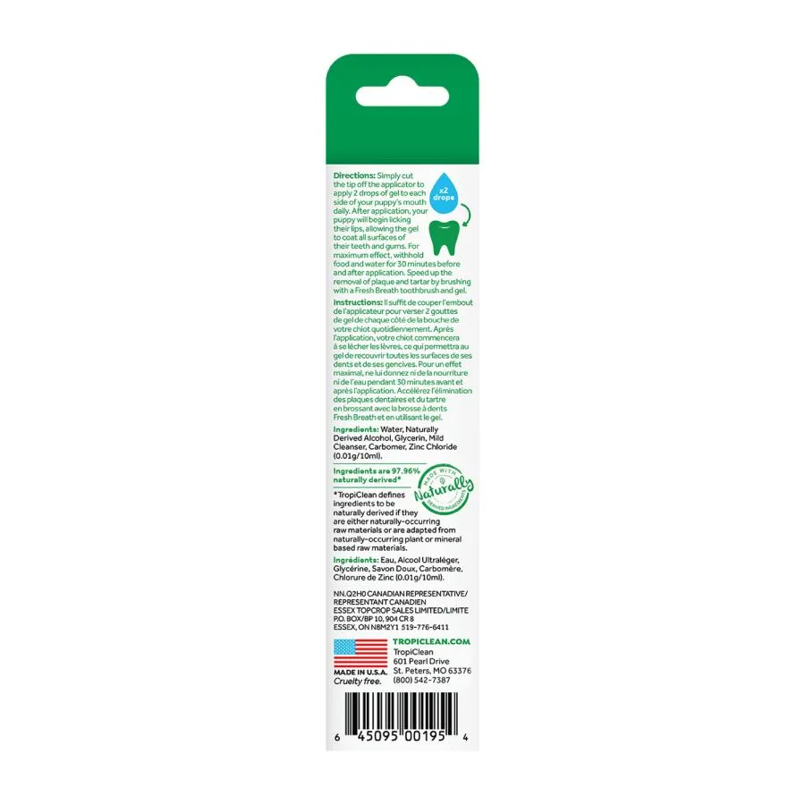 TropiClean Fresh Breath Clean Teeth Puppy Gel