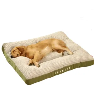 Warm Dog Sleeping Bed – Soft Fleece Pet Blanket & Detachable Cushion for Dogs & Cats