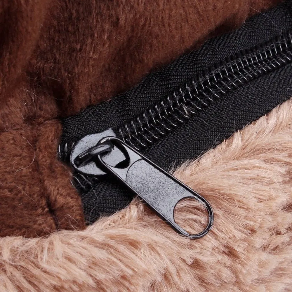 Warm Winter & Autumn Bear Paw Shaped Pet Bed