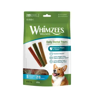 Whimzees All Natural Dental Treats for Dogs Stix S 24 4pcs