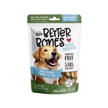 Zeus Better Bones Chicken Wrapped Twists Milk